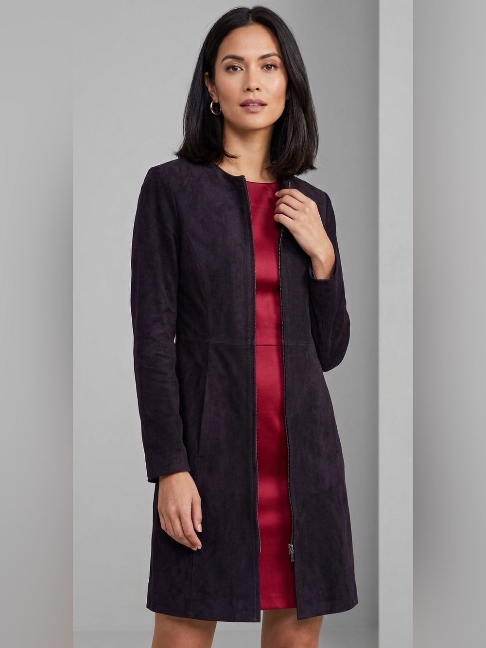 NWT GUILLAUME SUEDE 3/4 COAT